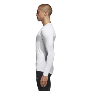 adidas Alphaskin Long Sleeve Funktionsshirt langarm - weiß - Größe XL