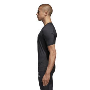 adidas Alphaskin Short Sleeve Funktionsshirt kurzarm - schwarz - Größe M