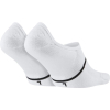 Nike Sneaker Sox Essential Socken 2er Pack - weiß - Größe 10 - 11,5 (44 - 45,5)