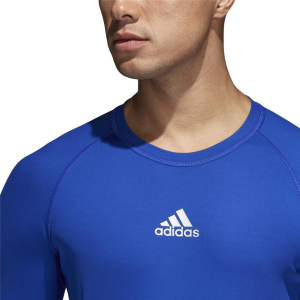 adidas Alphaskin Long Sleeve Funktionsshirt langarm - blau - Größe XS