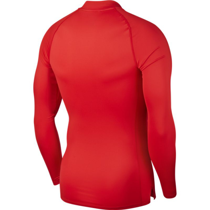 Nike Pro Mock Funktionsshirt Herren - rot - Größe XL