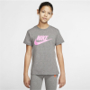 Nike Sportswear T-Shirt Kinder  - grau/pink - Größe XL (164-176)