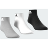 adidas Light Ankle Socken 3er Pack - grau/weiß/schwarz - Größe 43-45
