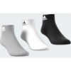 adidas Light Ankle Socken 3er Pack - grau/weiß/schwarz - Größe 49-51