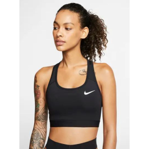 Nike Swoosh Sport-BH Damen - schwarz - Größe L