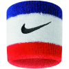 Nike Swoosh Schweißbänder 2er Pack - weiß/blau/rot - 9380/4-620