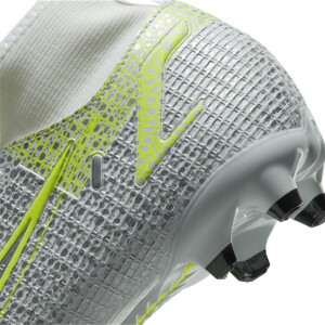 Nike JR Mercurial Superfly VIII Academy FG/MG Fußballschuhe Kinder - weiß/silber - Größe 38,5