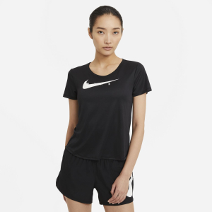 Nike Swoosh Run Laufoberteil Damen - schwarz - Größe S