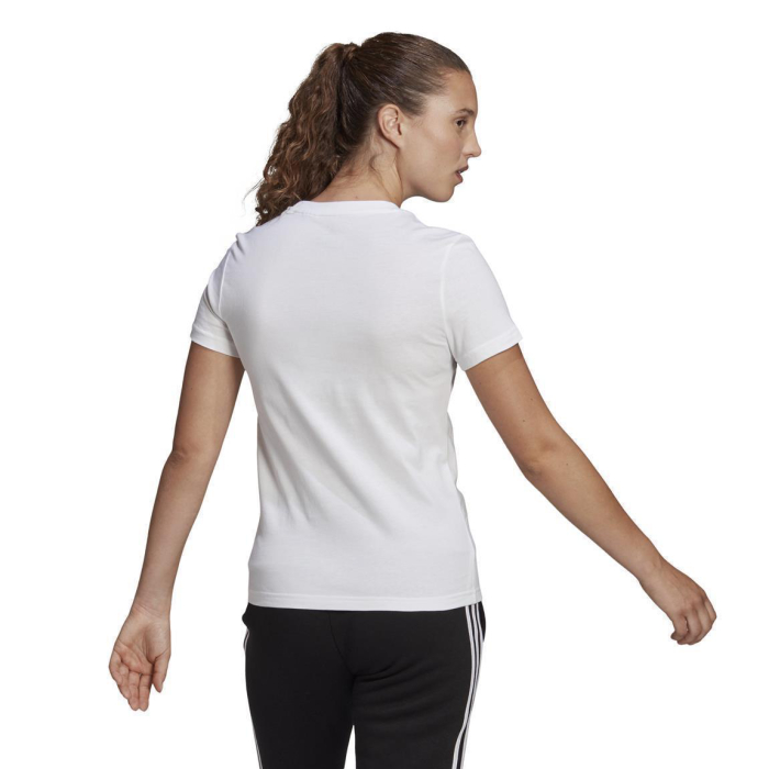 adidas Essentials Slim T-Shirt Baumwolle Damen - weiß - Größe S