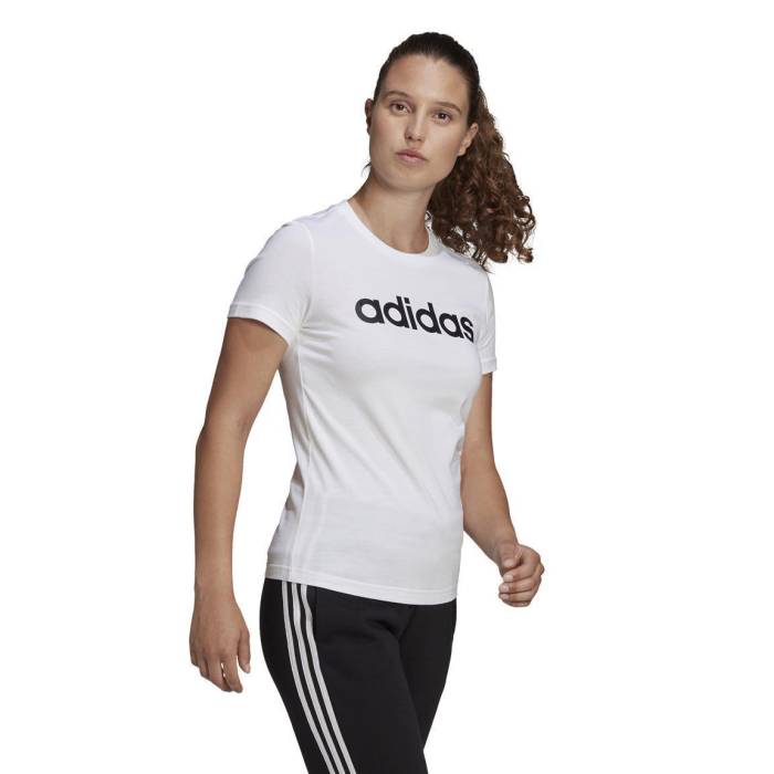 adidas Essentials Slim T-Shirt Baumwolle Damen - weiß - Größe 2XL