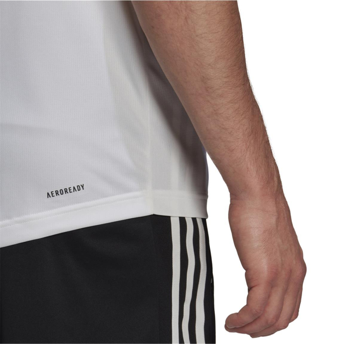 adidas 3-Streifen T-Shirt Herren - weiß - Größe L
