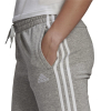 adidas Essentials 3 Streifen Jogginghose Damen - grau - Größe XL