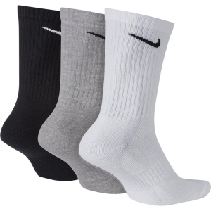 Nike Everyday Cushion Crew Trainingssocken 3er Pack - schwarz/weiß/grau - Größe L (42-46)