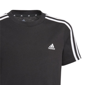 adidas B 3-Streifen T-Shirt Baumwolle Kinder - schwarz - Größe 152