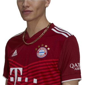 adidas FC Bayern München Heimtrikot Herren 2021/22 - rot - Größe M