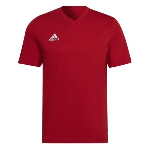 adidas Entrada 22 T-Shirt Baumwolle Herren Rot HC0451