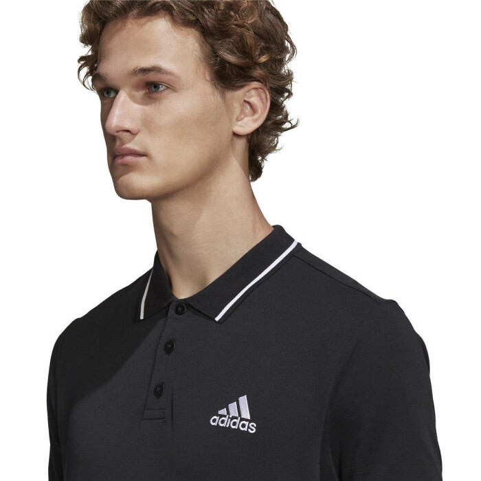 adidas Essentials Poloshirt Baumwolle Herren - schwarz - Größe 3XL