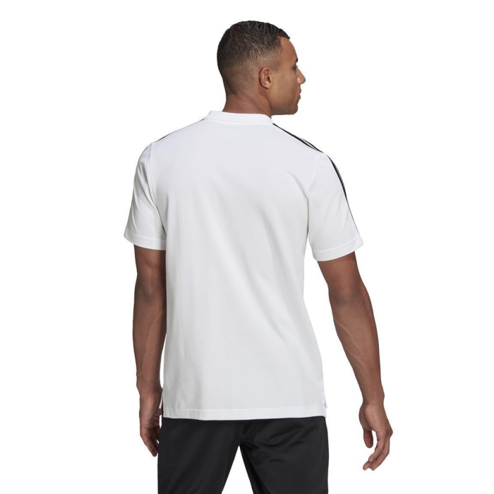 adidas Essentials 3-Streifen Poloshirt Baumwolle Herren - weiß - Größe 3XL