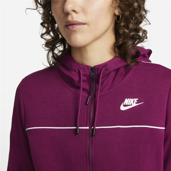 Nike Sportswear Kapuzenjacke Baumwolle Damen - lila - Größe L