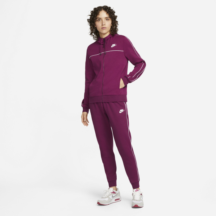 Nike Sportswear Kapuzenjacke Baumwolle Damen - lila - Größe L