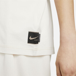 Nike Sportswear Swoosh T-Shirt Baumwolle Damen - sand - Größe S