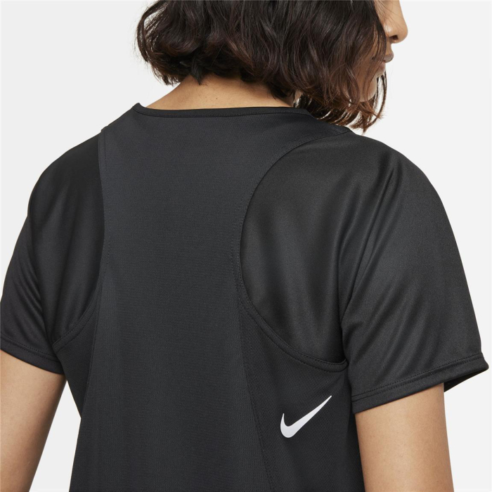 Nike Dri-Fit Race Laufshirt Damen - schwarz - Größe XS