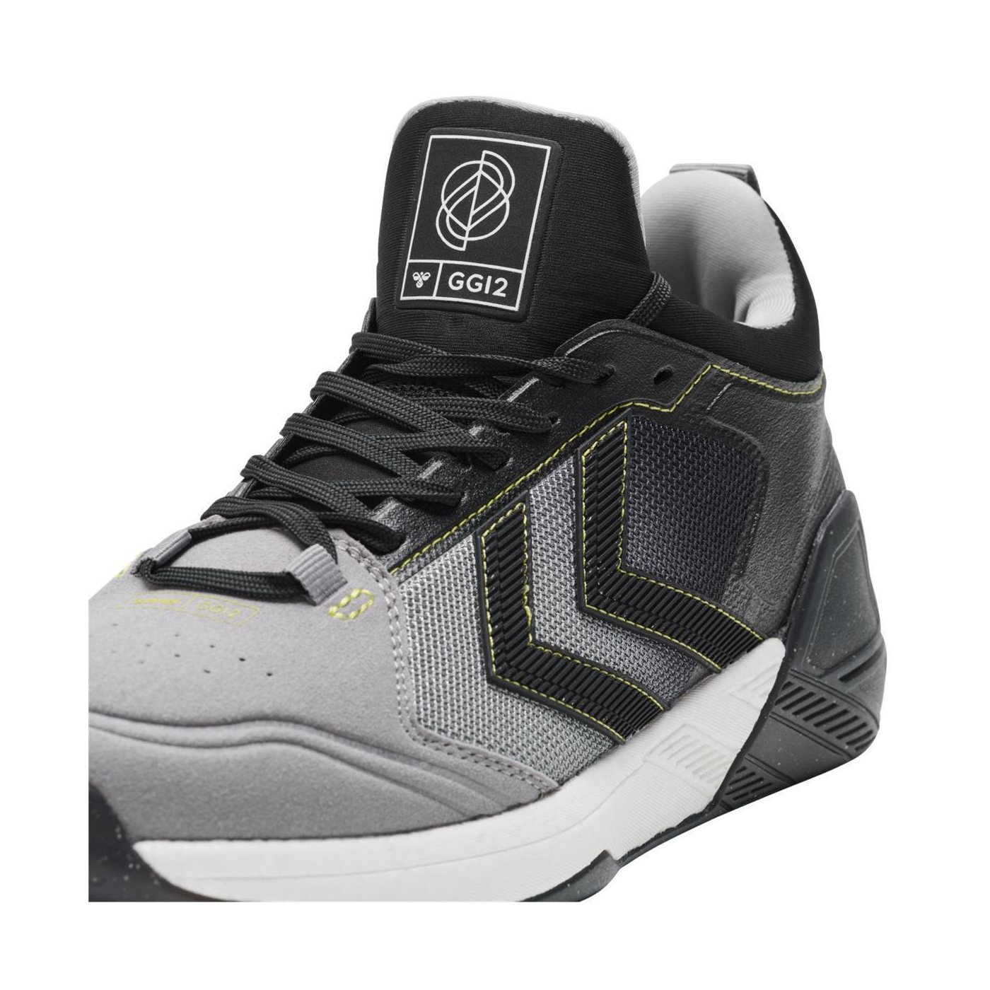 Gr hummel Algiz GG12 Indoor Handballschuhe Sneaker grau/schwarz/weiß 212129-1100 46.5 
