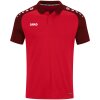 Jako Polo Performance Herren rot schwarz Männer Poloshirt 6322-101