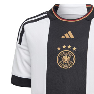 adidas DFB Heim Mini Kit Kinder WM 2022 - weiß - Größe 116