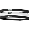 Nike Elastic 2.0 Haarbänder 3er Pack - schwarz/weiß - Größe One Size