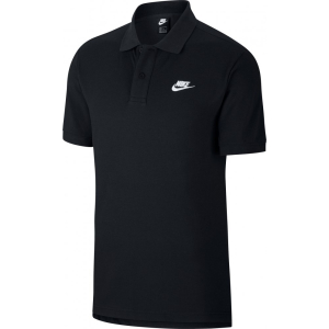 Nike Sportswear Club Poloshirt Baumwolle Herren schwarz...