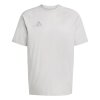 adidas Tiro 25 Travel T-Shirt Baumwolle hellgrau mit tonaler Logostickerei