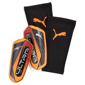 Puma Ultra Flex Sleeve Schienbeinschoner orange schwarz...