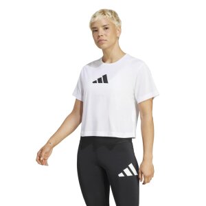adidas T-Shirt Damen Polyester Viskose weiß JG8615